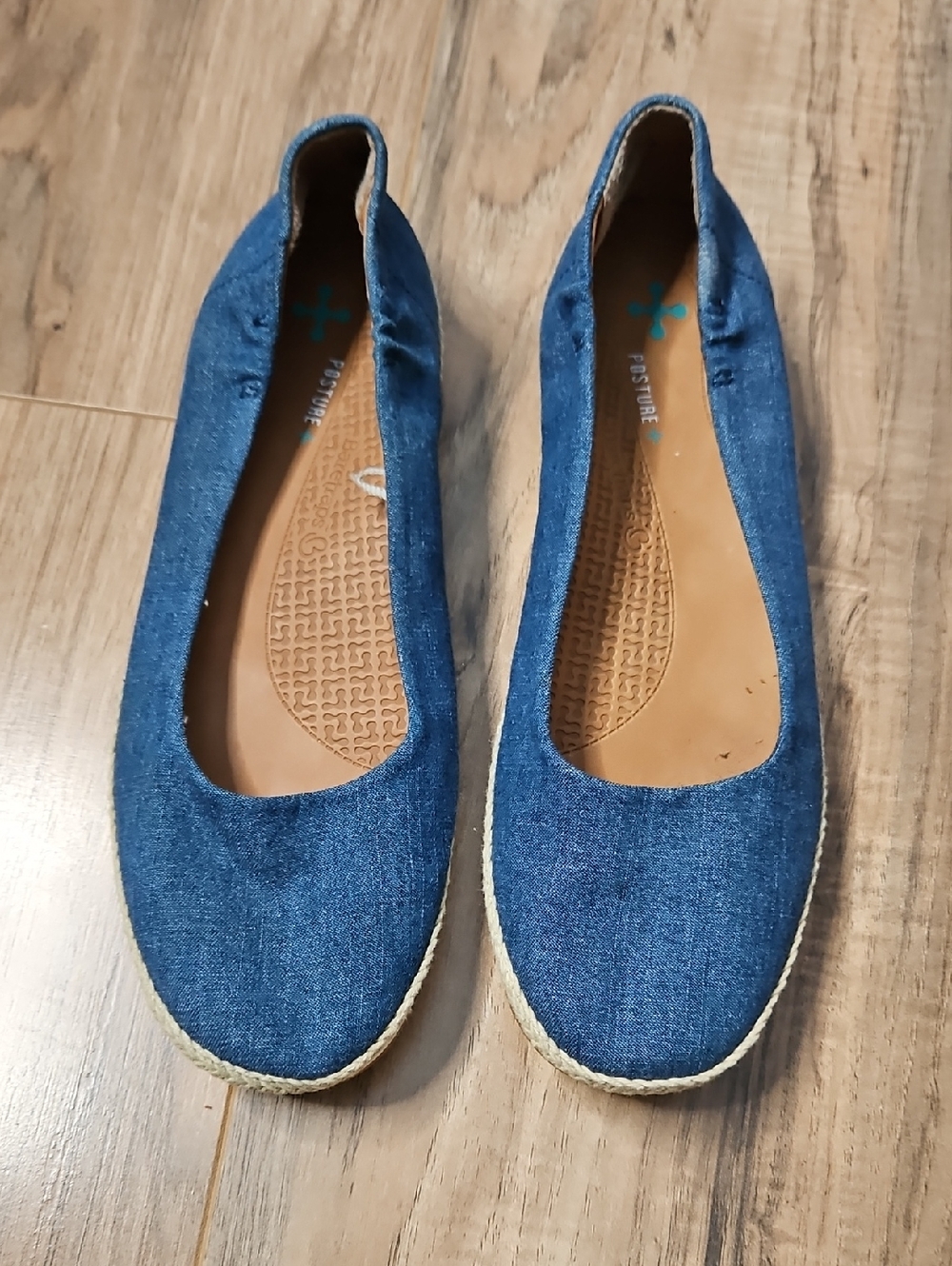 Baretraps Comfort Fit Denim Flat Espadrilles - Blue 8M